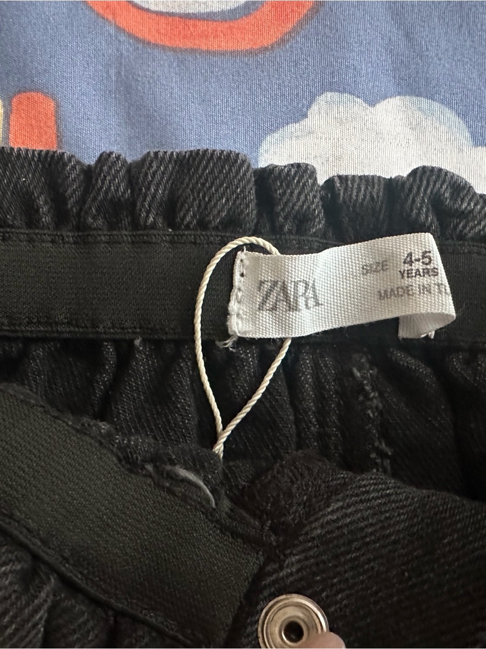 Zara Kids Black Elastic-Waist Jeans